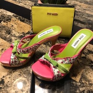 Steve Madden cross body bag & matching beautiful heels nwt